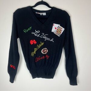 Vintage Sir Robert Originals Las Vegas Sweater Small